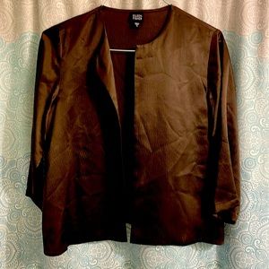 Eileen Fisher lightweight brown suit jacket size S